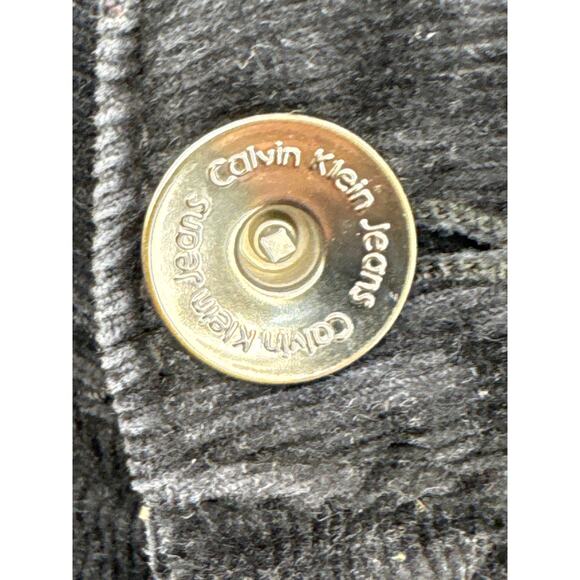 Calvin Klein Jeans Y2K 90s Black Corduroy Bootcut Pants Women 16 - Picture 3 of 7